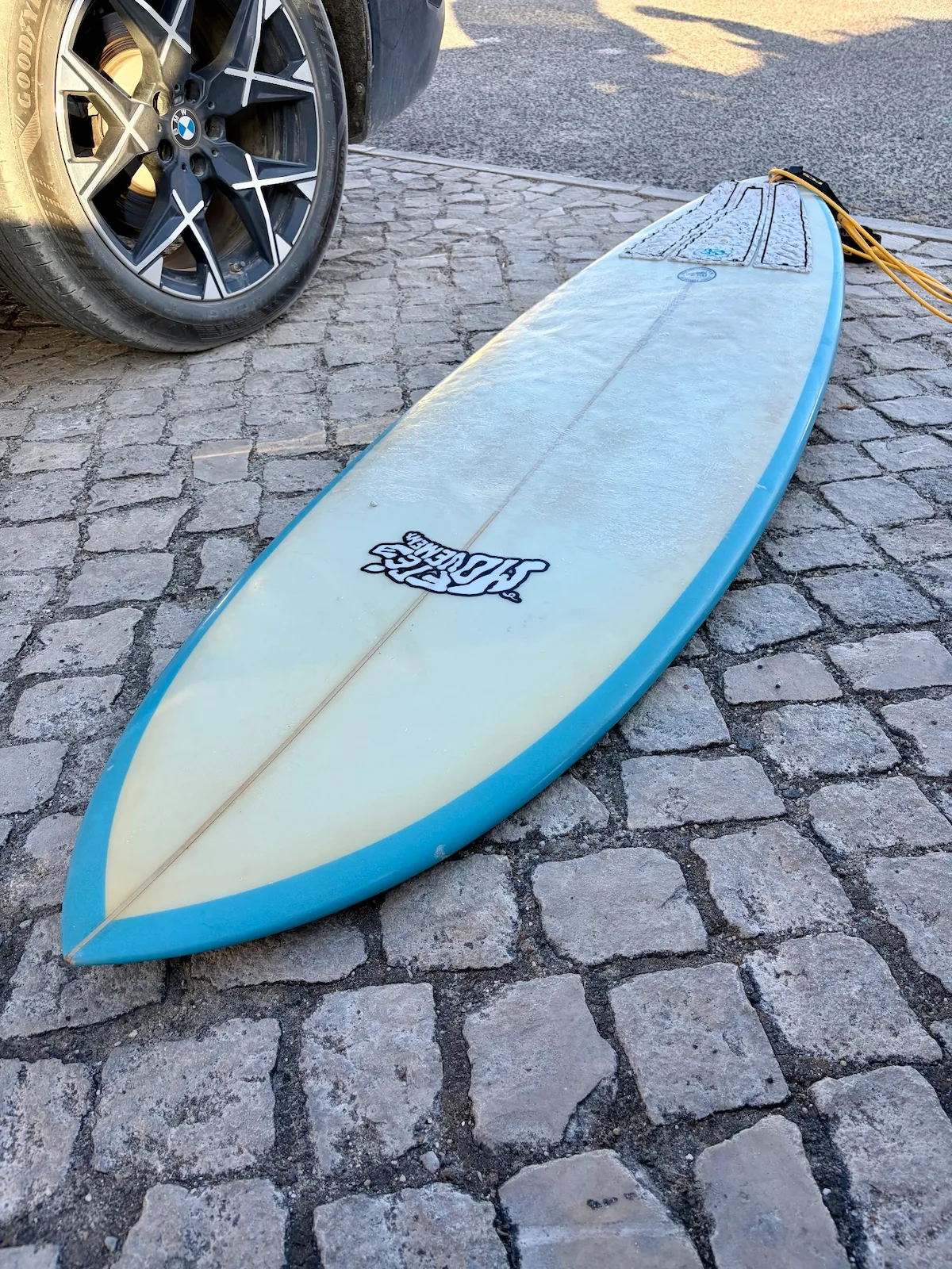 FreePig movement board (6'0", 34.4L — used Surf gear on SwellCave